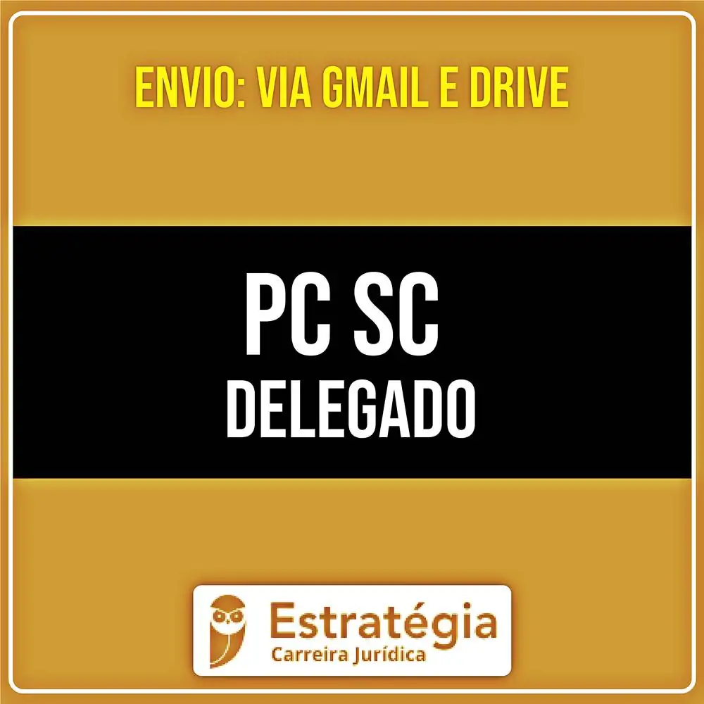 Rateio PC-SC (Delegado) Pacote Teórico (2026) - ESTRATÉGIA