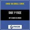 Rateio OAB 1ª Fase - 46º Exame de Ordem - FOCUS