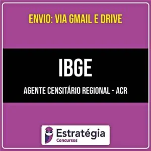 Rateio IBGE PÓS-EDITAL 2026 - Agente Censitário Regional - ACR - ESTRATÉGIA