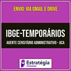 Rateio IBGE Temporários (PÓS-EDITAL) 2026 - Agente Censitário Administrativo - ACA - ESTRATÉGIA