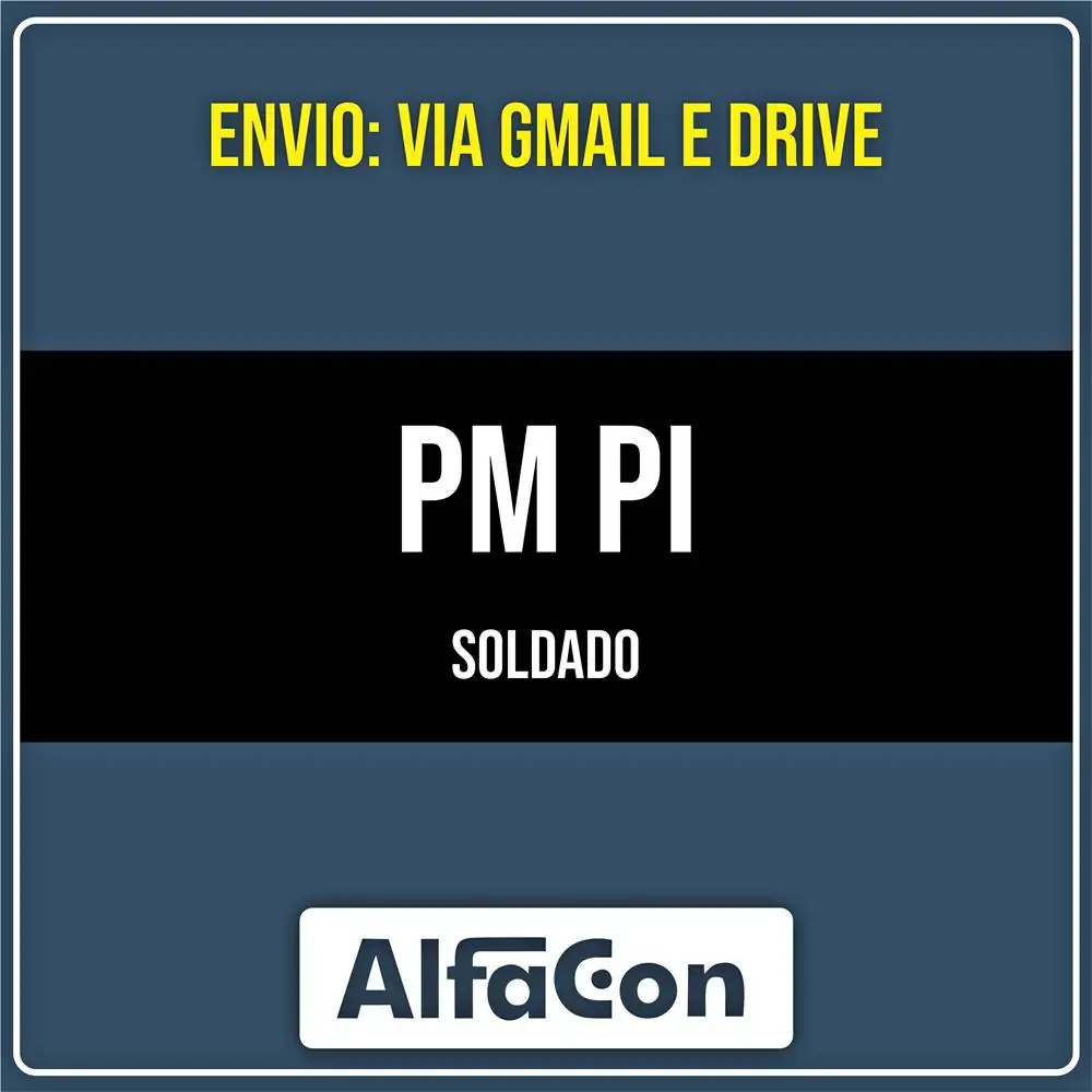 Rateio PM PI (PÓS-EDITAL) 2026 - Soldado - ALFACON